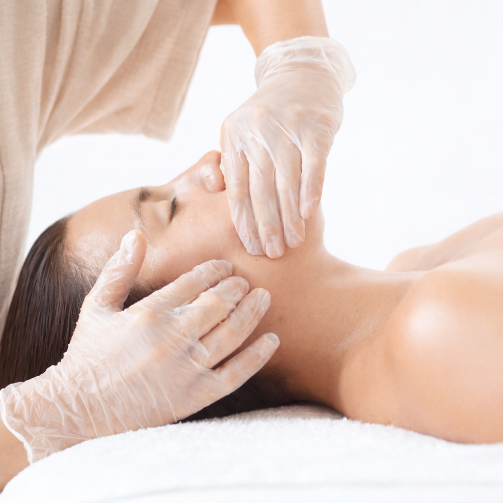 Buccal sculptural face massage at ReBloom – professional intraoral facial technique