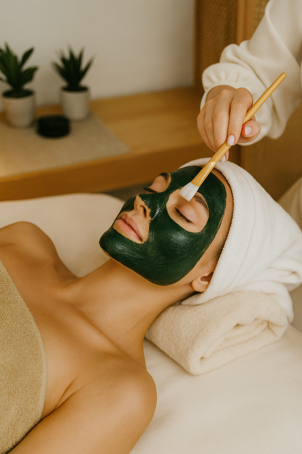 Spirulina Facial Mask / Mat na tao xoan